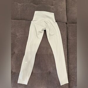 Sage green LULULEMON buttery leggings